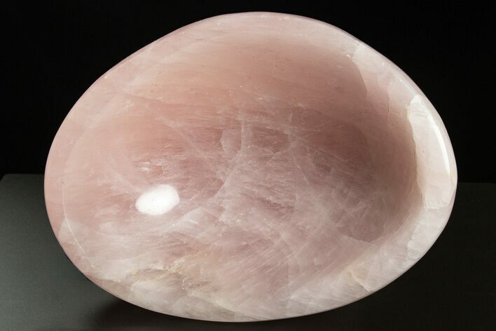 Polished Rose Quartz Bowl #304622